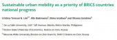 Sustainable urban mobility as a priority of BRICS countries national progress